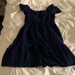 Club Monaco Elegant Navy Blue Dress